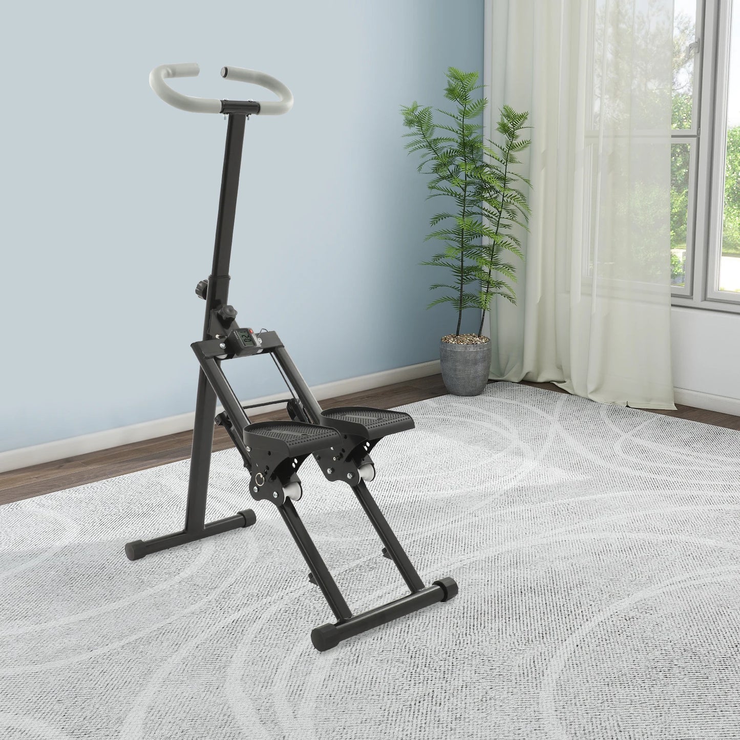 Foldable Indoor Vertical Stair Climbing Machine for Full-Body Workout