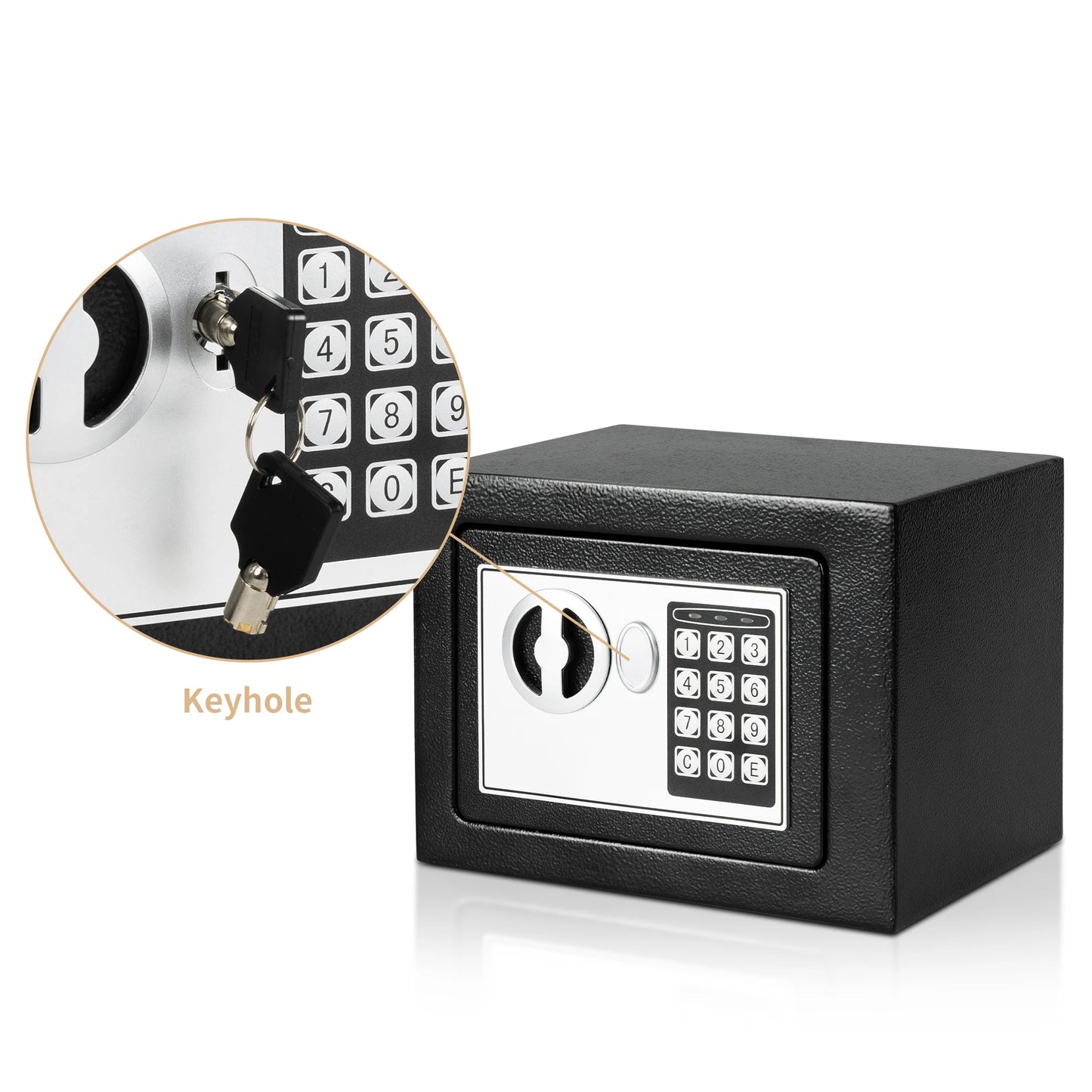 Electronic Digital Safe Box for Home with Fireproof Money Bag