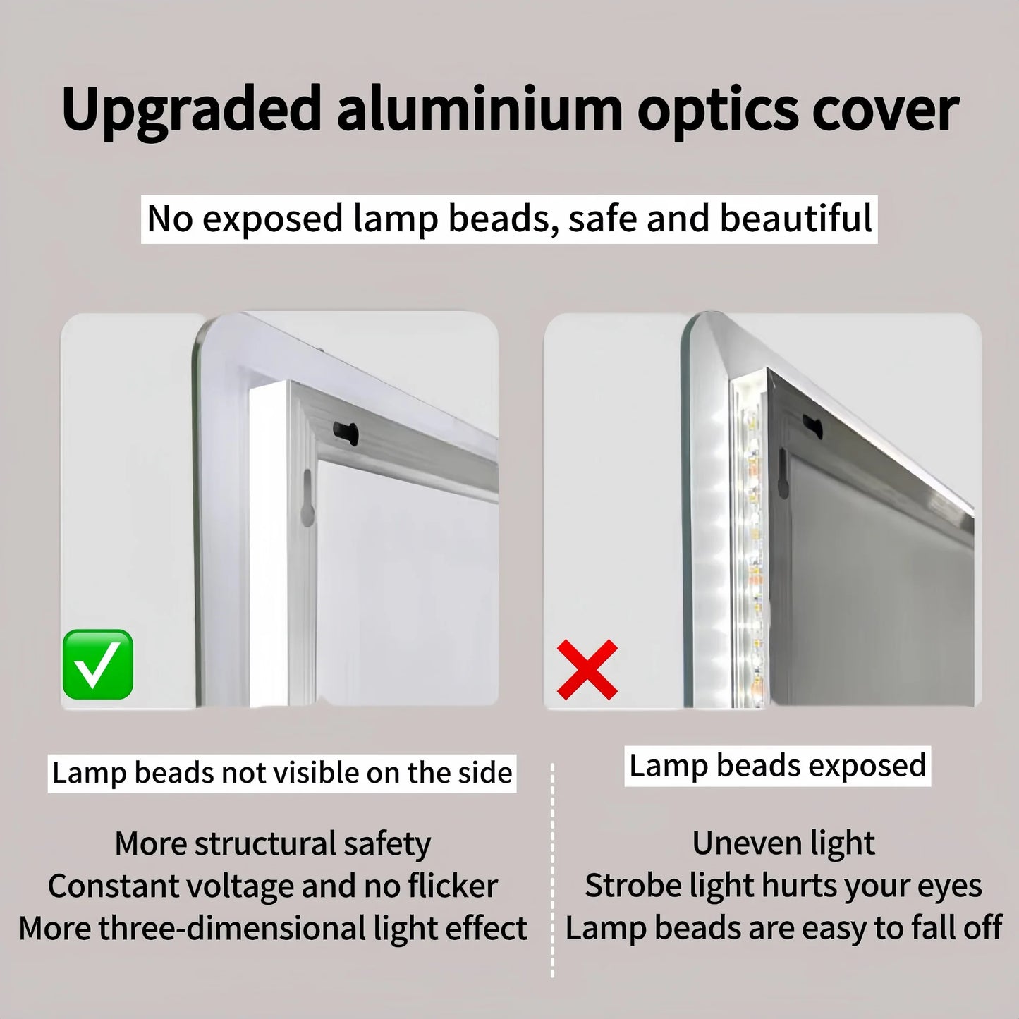 60inch LED Bathroom mirror for Bathroom Wall