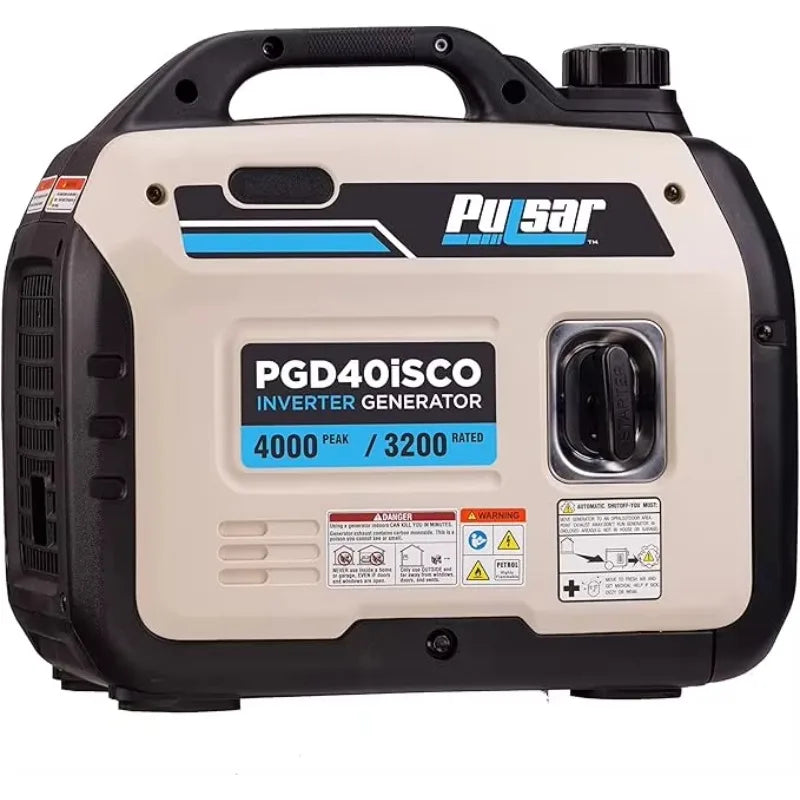 Ultra-Light Quiet 4000W Portable Gas Inverter Generator