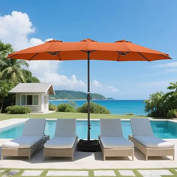 15ft Rectangle Oversized Double Sided Pool Umbrellas