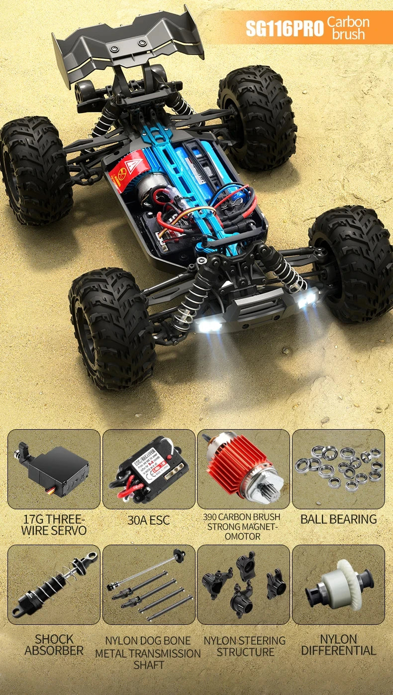 4WD RC Professional Racing 2.4G High Speed Off-Road Drift Car