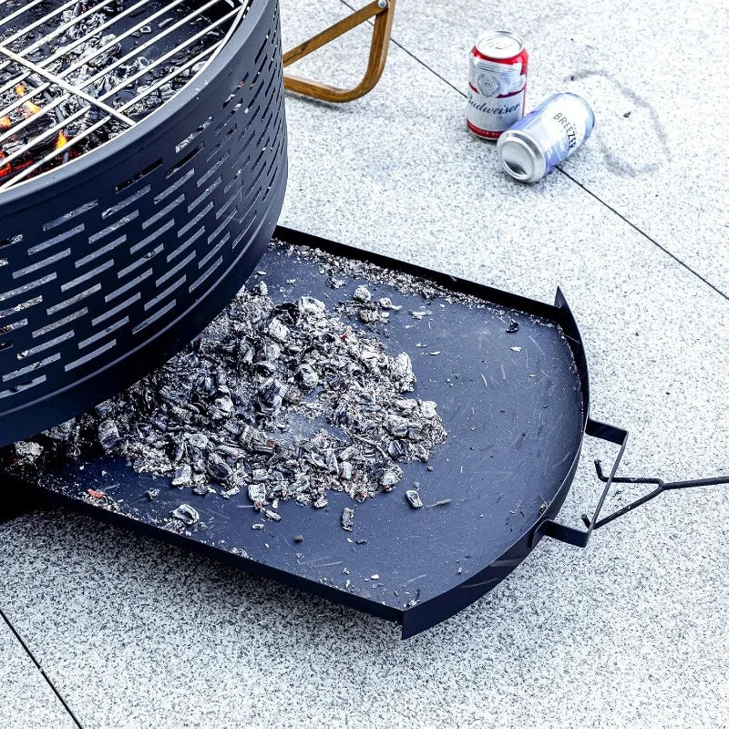 32" Wood Burning Fire Pits with Grill & Lid