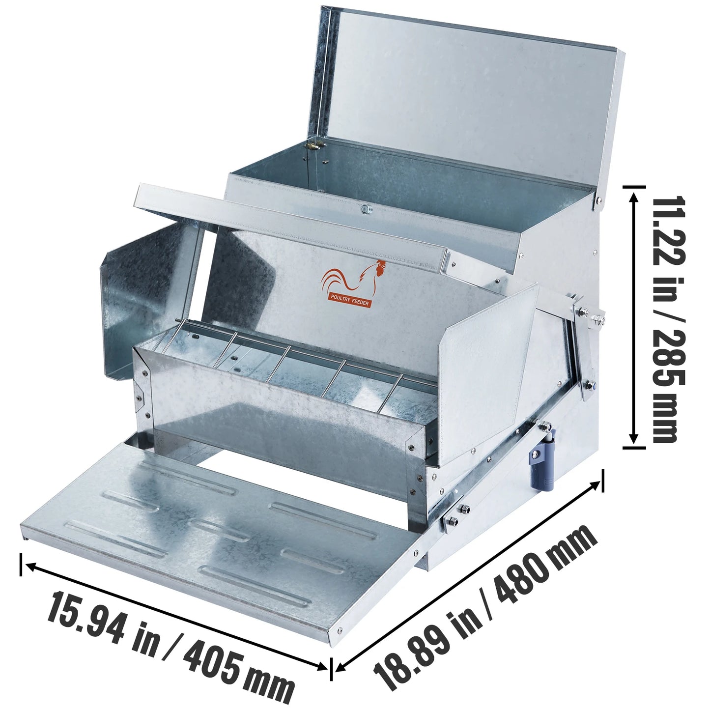 25 lbs. Capacity Automatic Chicken Feeder Feeds up to 11 Days