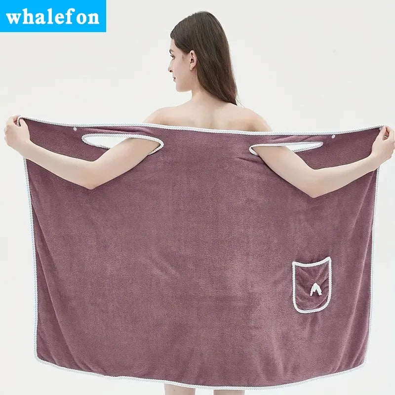 Wearable Bath Towel Skirt for Adults.