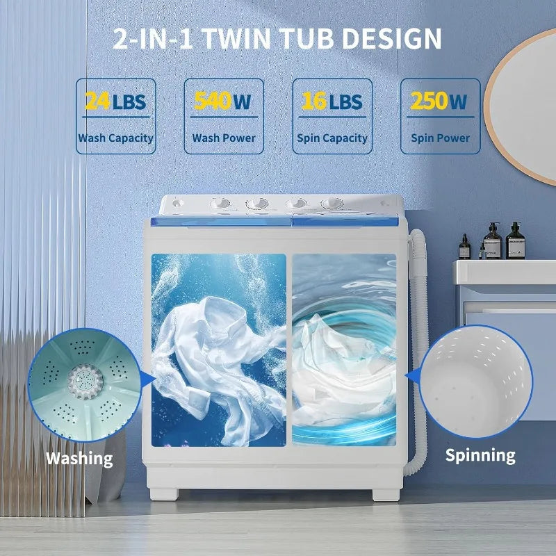 40Lbs Compact Washing machine