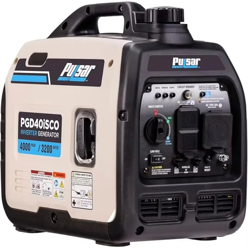 Ultra-Light Quiet 4000W Portable Gas Inverter Generator