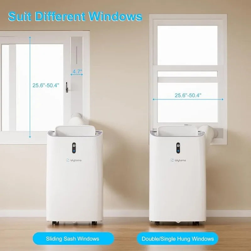 14,000 BTU Portable Air Conditioners for Room Up to 700 Sq.Ft, Cool, Heat, Dehumidifier & Fan 4 in 1 Portable AC Unit