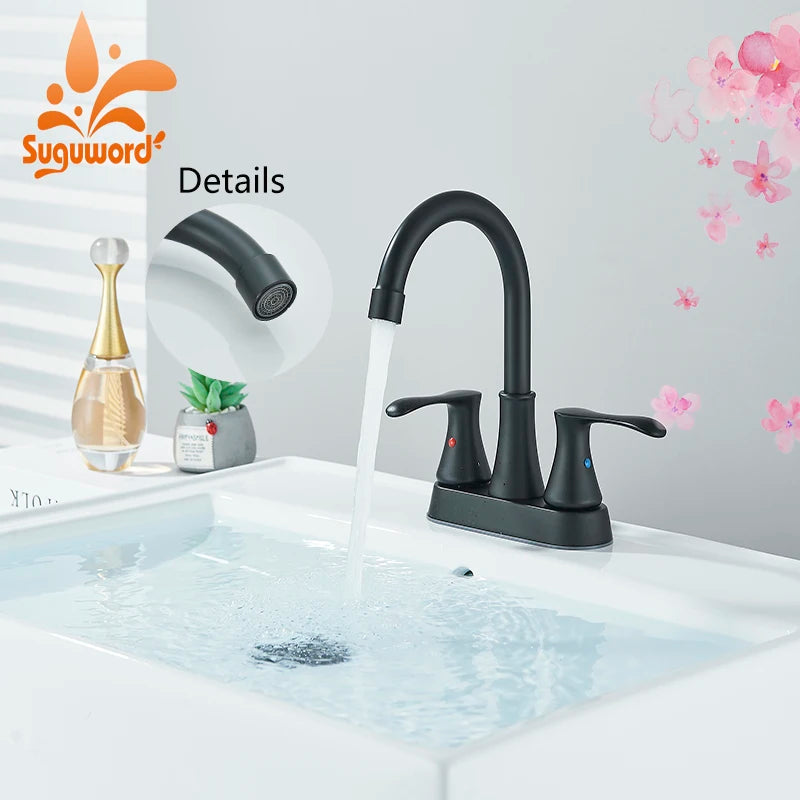 Black Bathroom Sink Vanity Faucet