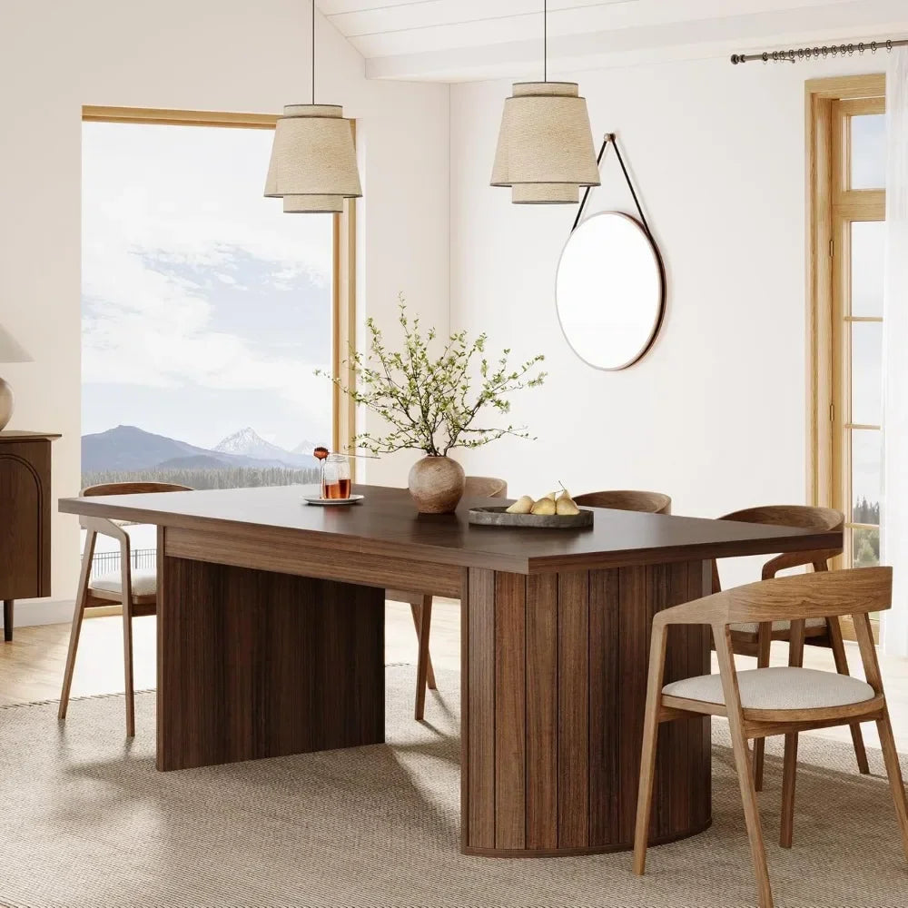 78.7" Extra Long Dining Table for 6-8 People