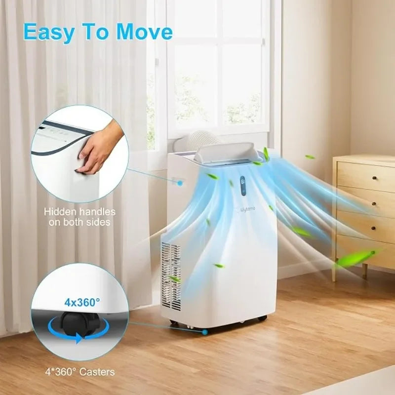 14,000 BTU Portable Air Conditioners for Room Up to 700 Sq.Ft, Cool, Heat, Dehumidifier & Fan 4 in 1 Portable AC Unit