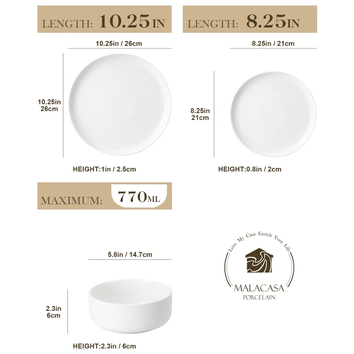 18/36-Piece Ceramic Plate Porcelain Dinnerware Set