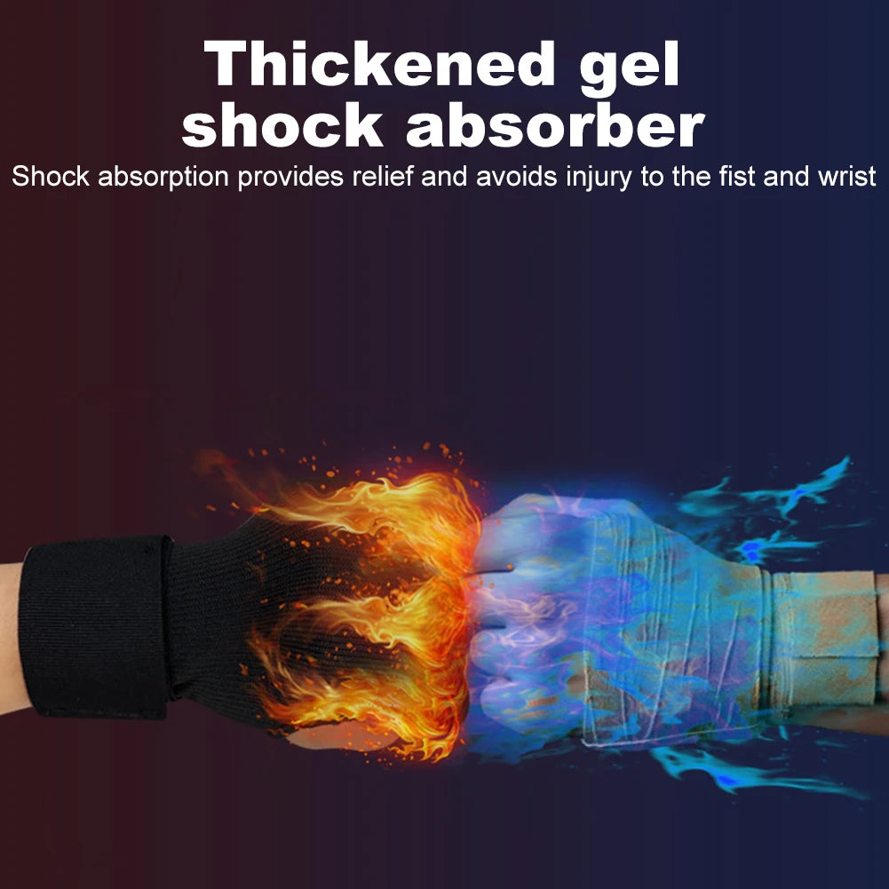 Hand wrapped Gel Boxing Gloves for Punching Speed Bag