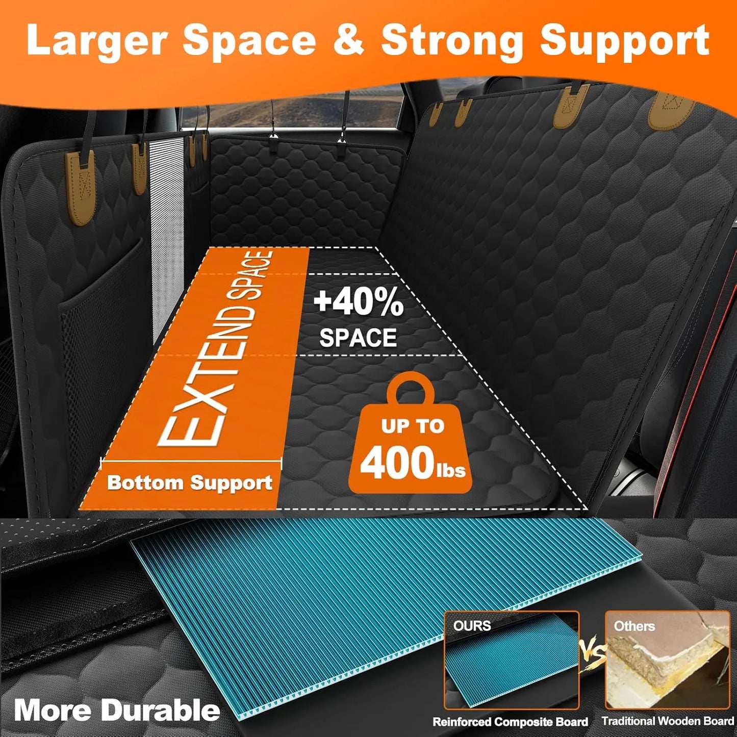 Waterproof Foldable Dog Seat Safety Protector.