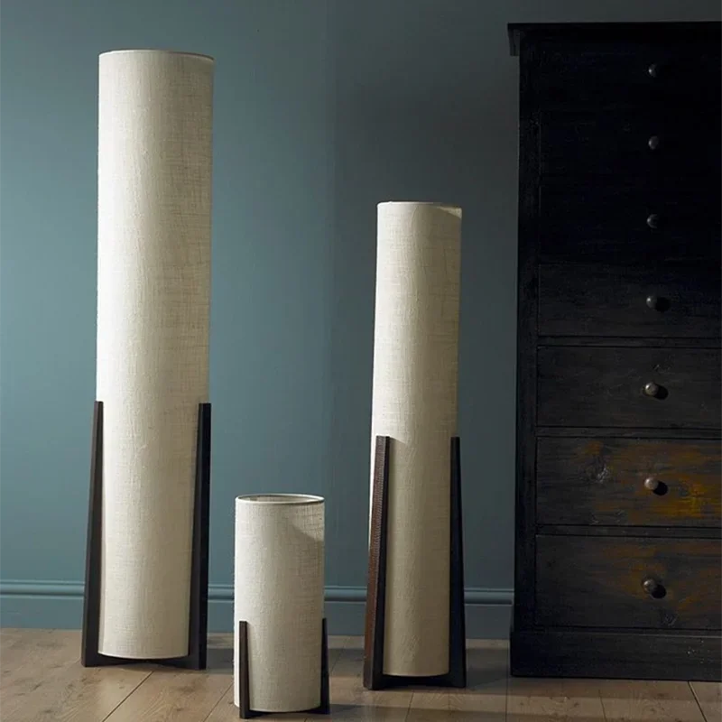 Zen Floor Lamp Japanese style light fabric shade lamp