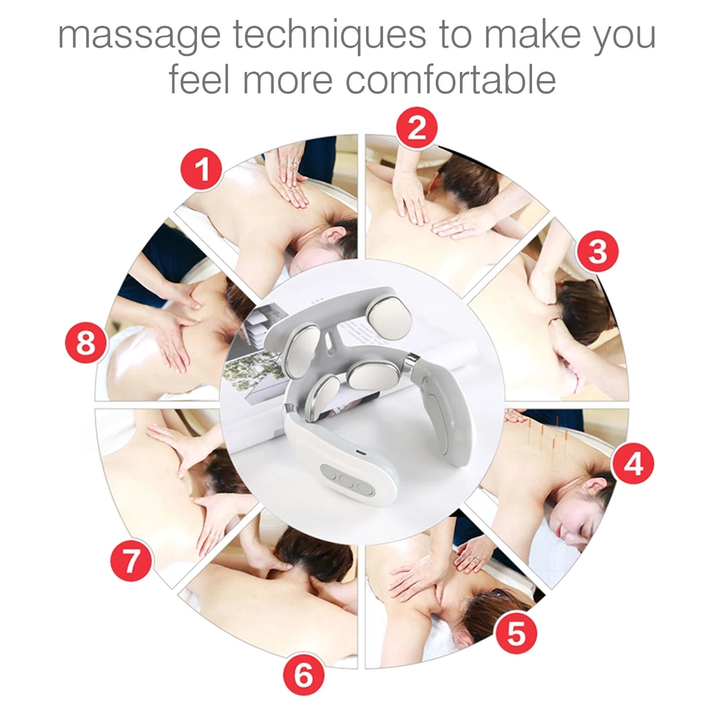 4 Head Neck and spine Massage Machine