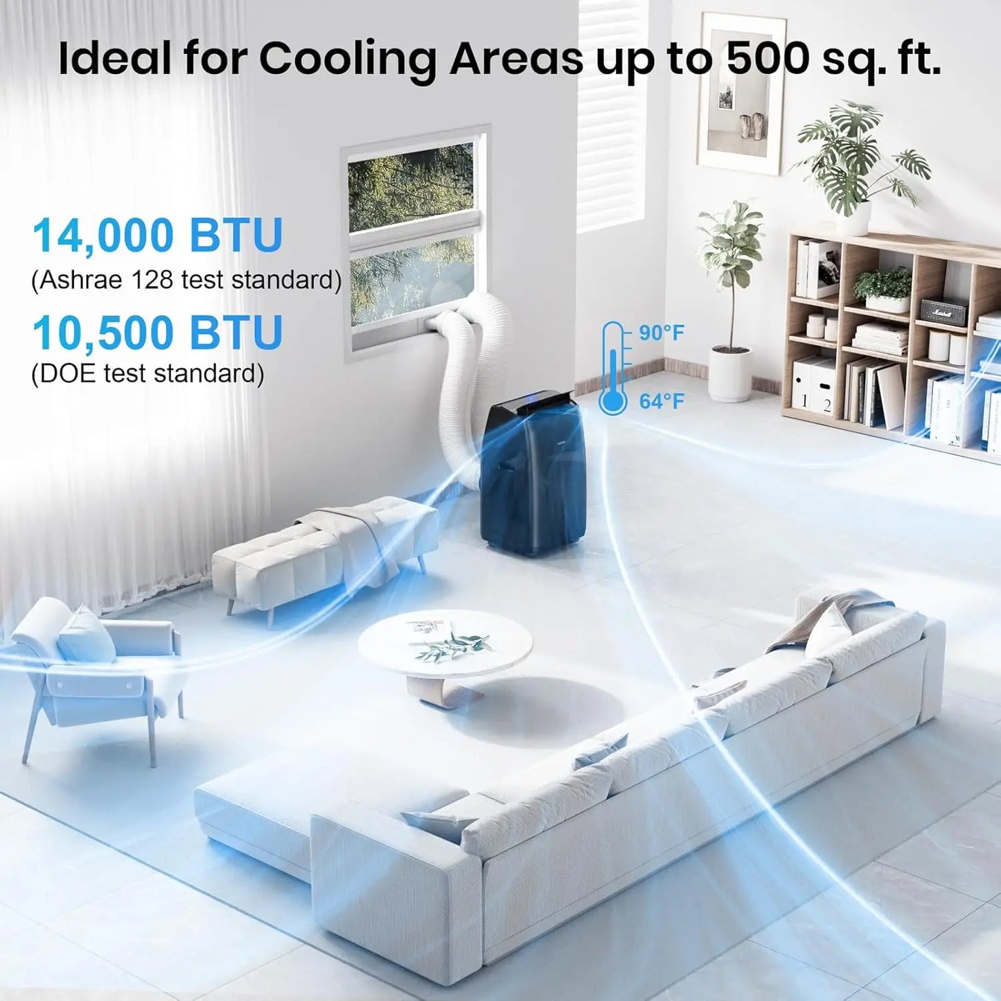 Dual Hose Portable Air Conditioner