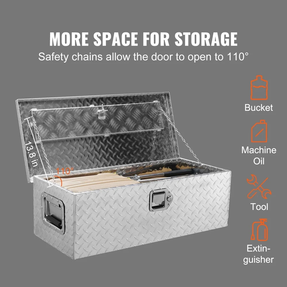30x13x9.6 Inch Waterproof Lockable Storage with Widened Handles