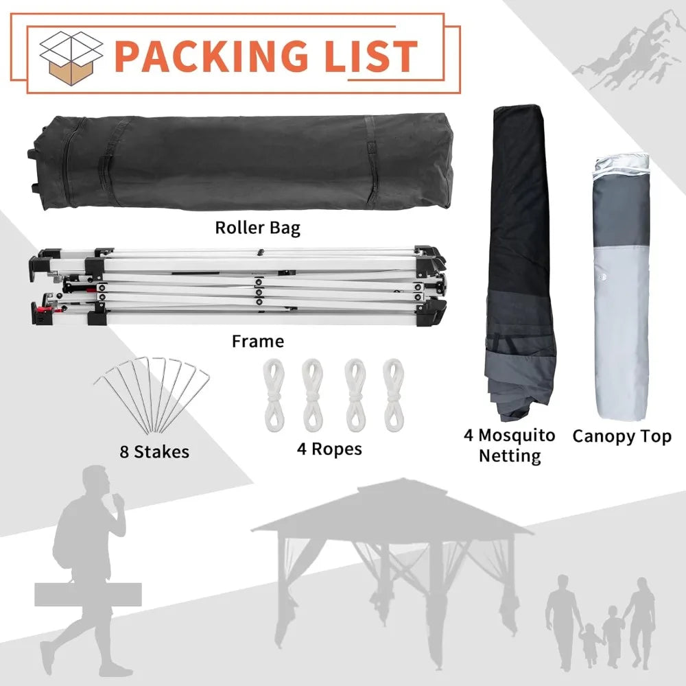 12x12 Pop Up Canopy Tent Easy Set-up