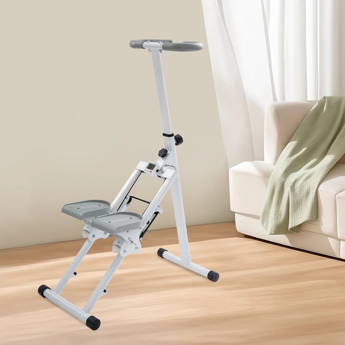 Foldable Indoor Vertical Stair Climbing Machine for Full-Body Workout