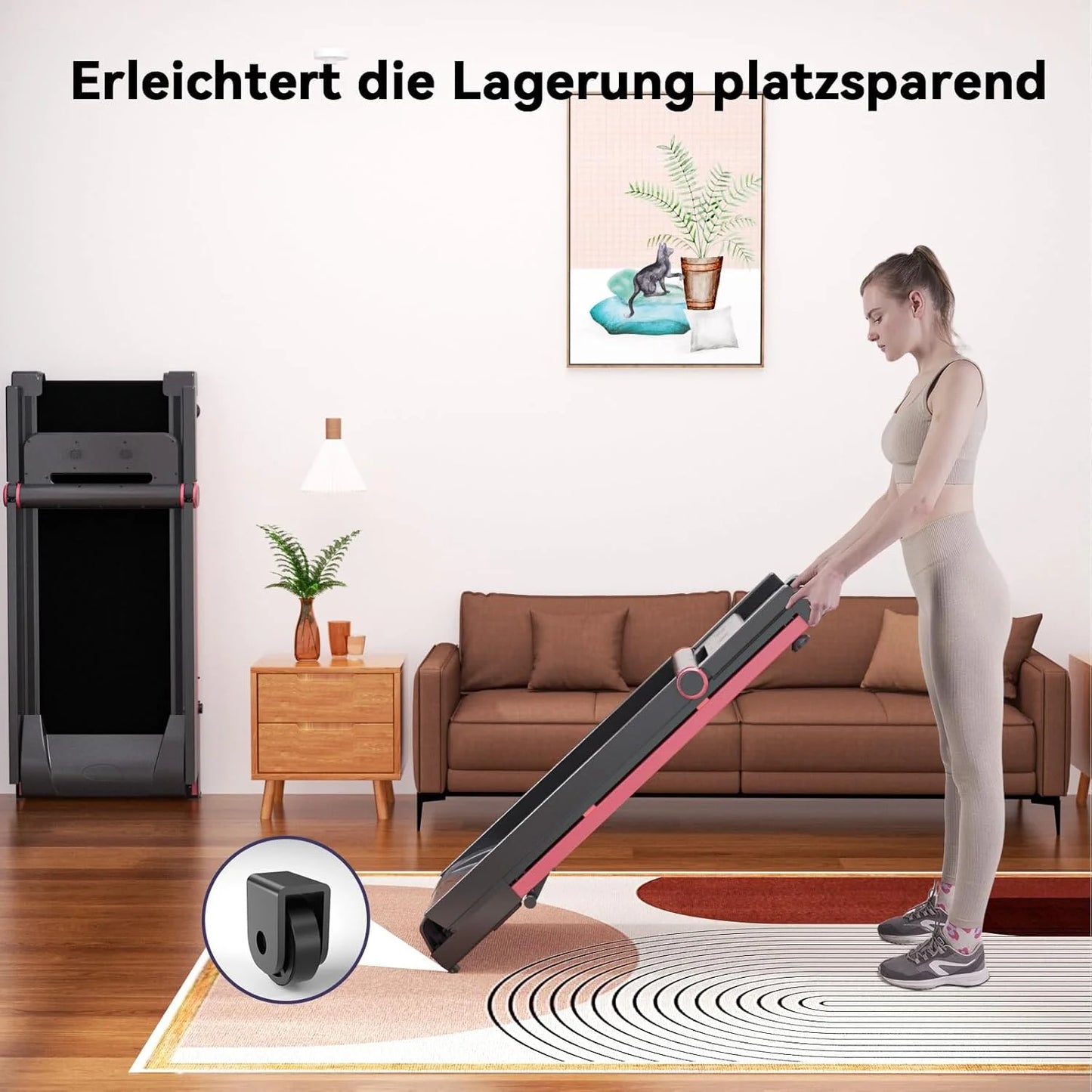 350lbs Adjustable Foldable Treadmill,10MPH Exercise Machine