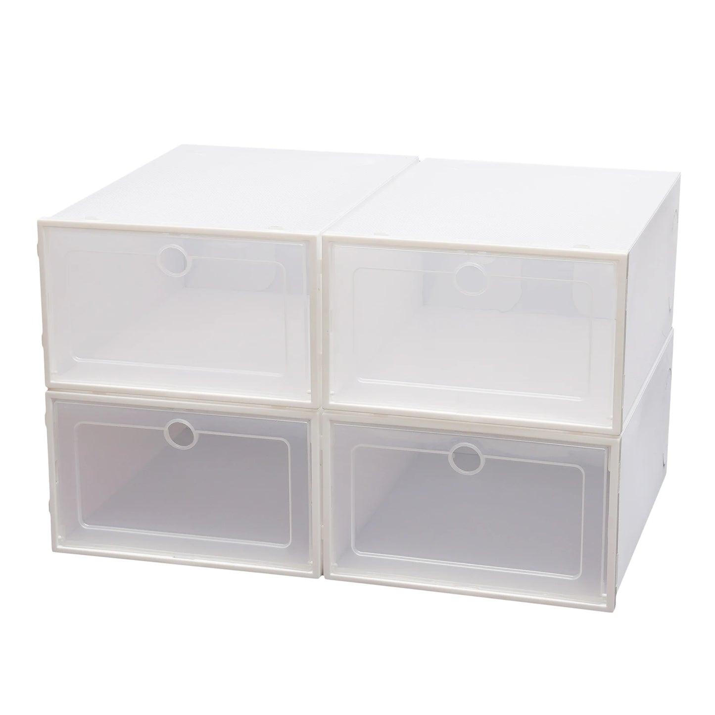 20pcs Shoes Transparent Cabinet Organizer