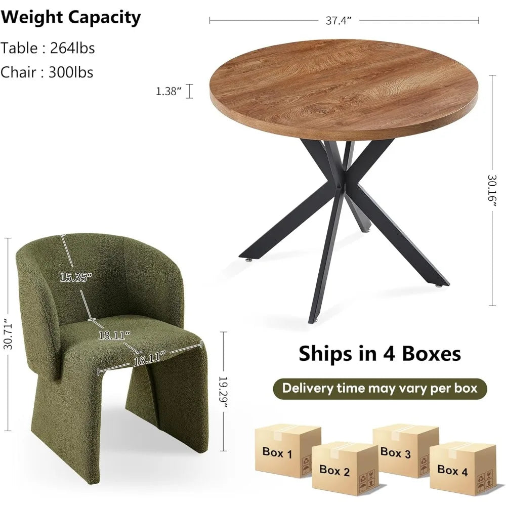 3 Pieces Breakfast Table Set for 2,