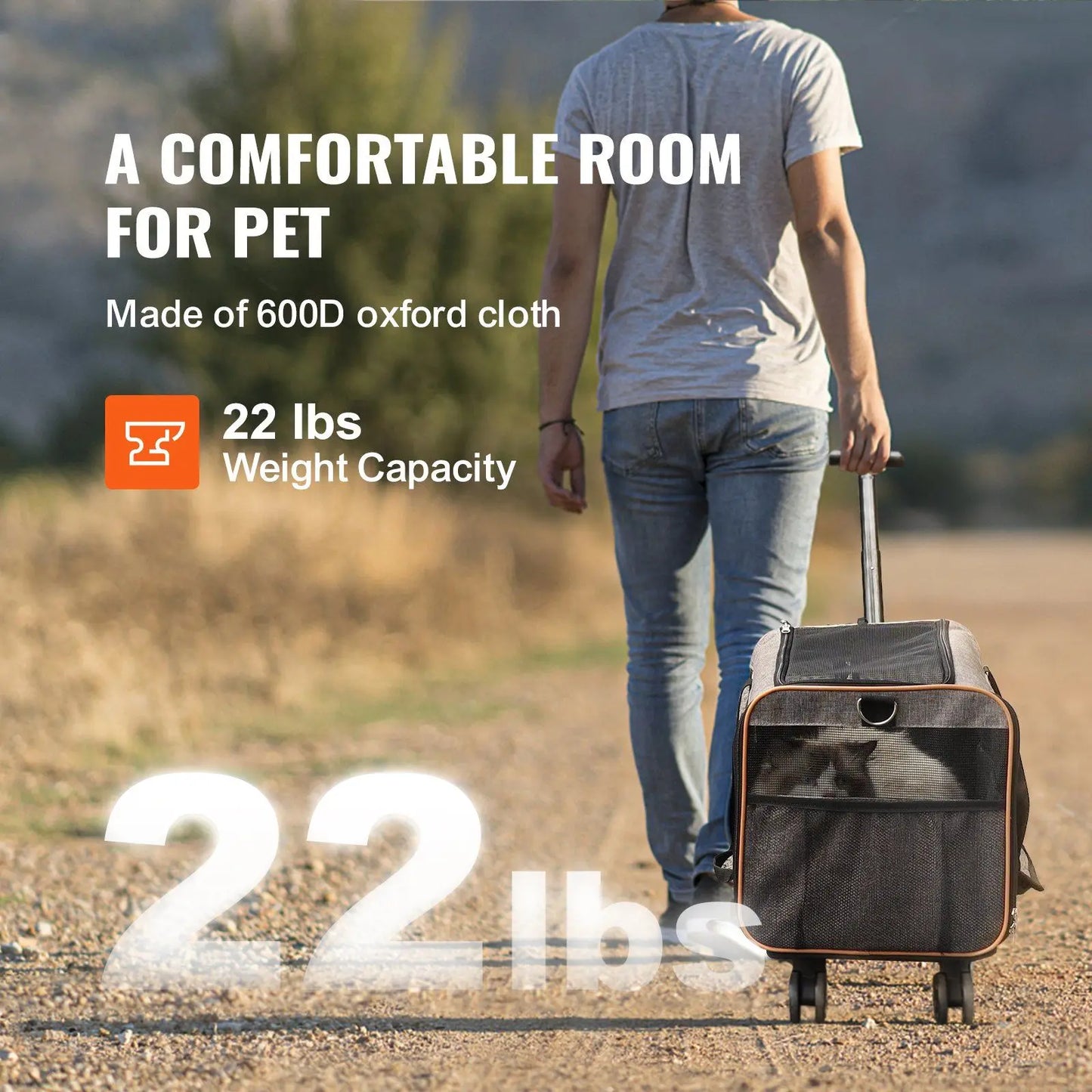 22 Lbs. Capacity Airline Approved Pet Carrier
