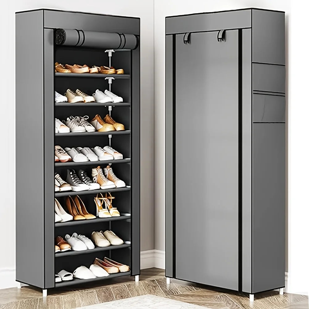 10-Layer Sturdy Shoe Rack - Holds 18-22 Pairs
