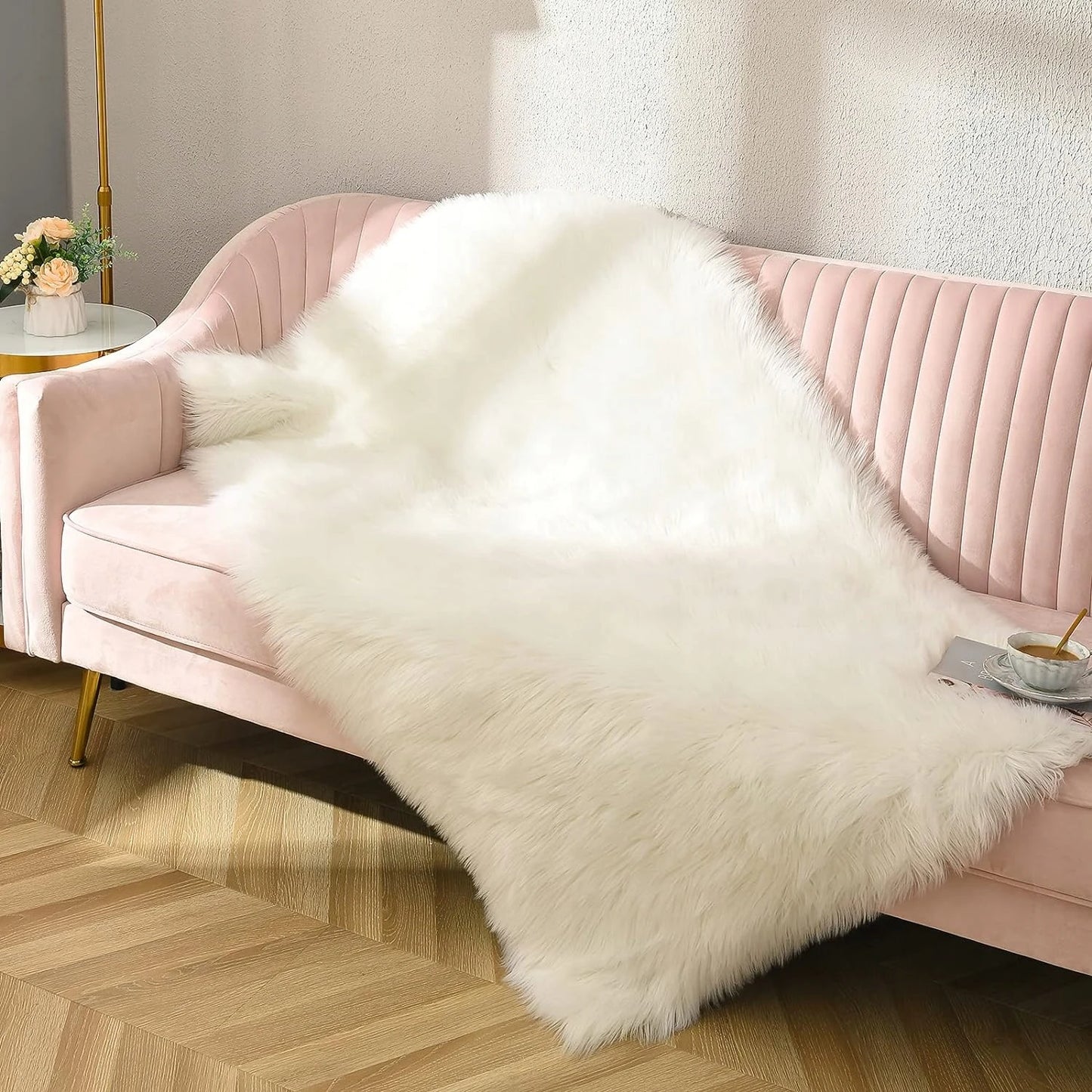 Thicken dense Faux Fur Rug decoration carpets for living room rugs long plush carpet for Bedroom home decor floor mats