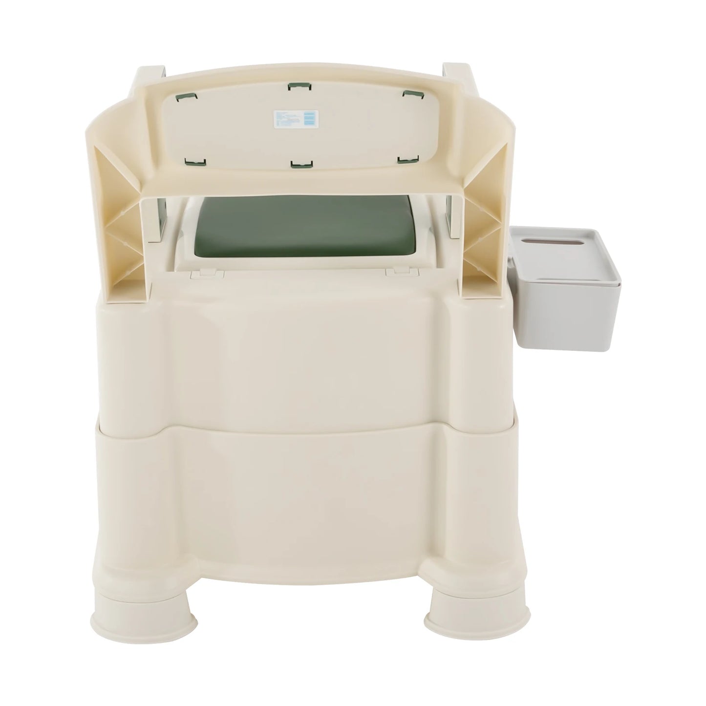 Bedside Commode Toilet with Sensor Night Light
