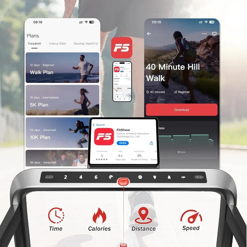 2.5HP Home Folding Treadmills with Incline and Gesture Sensing Control