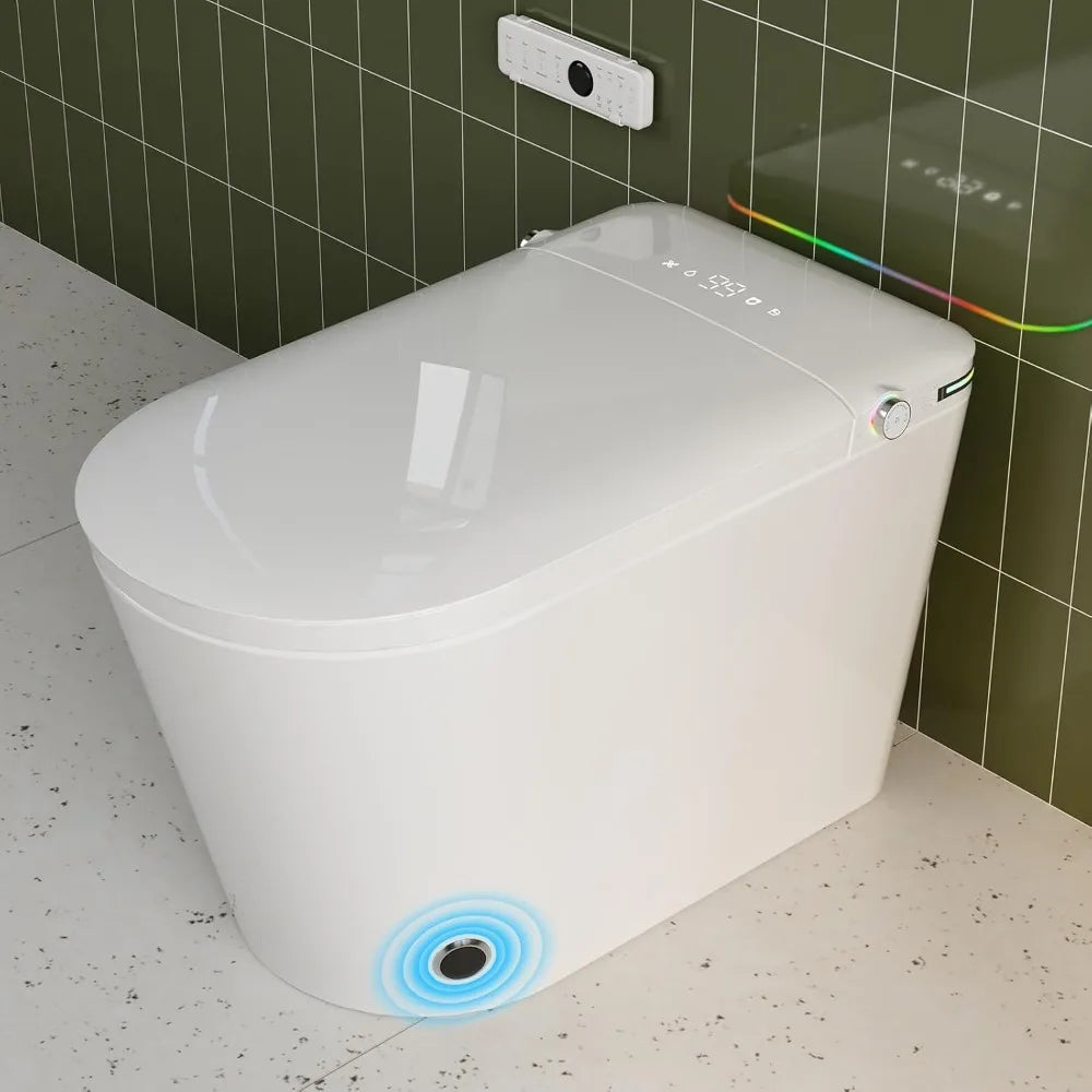 Smart Toilet with Bidet Built in with Foot Sensor Operation