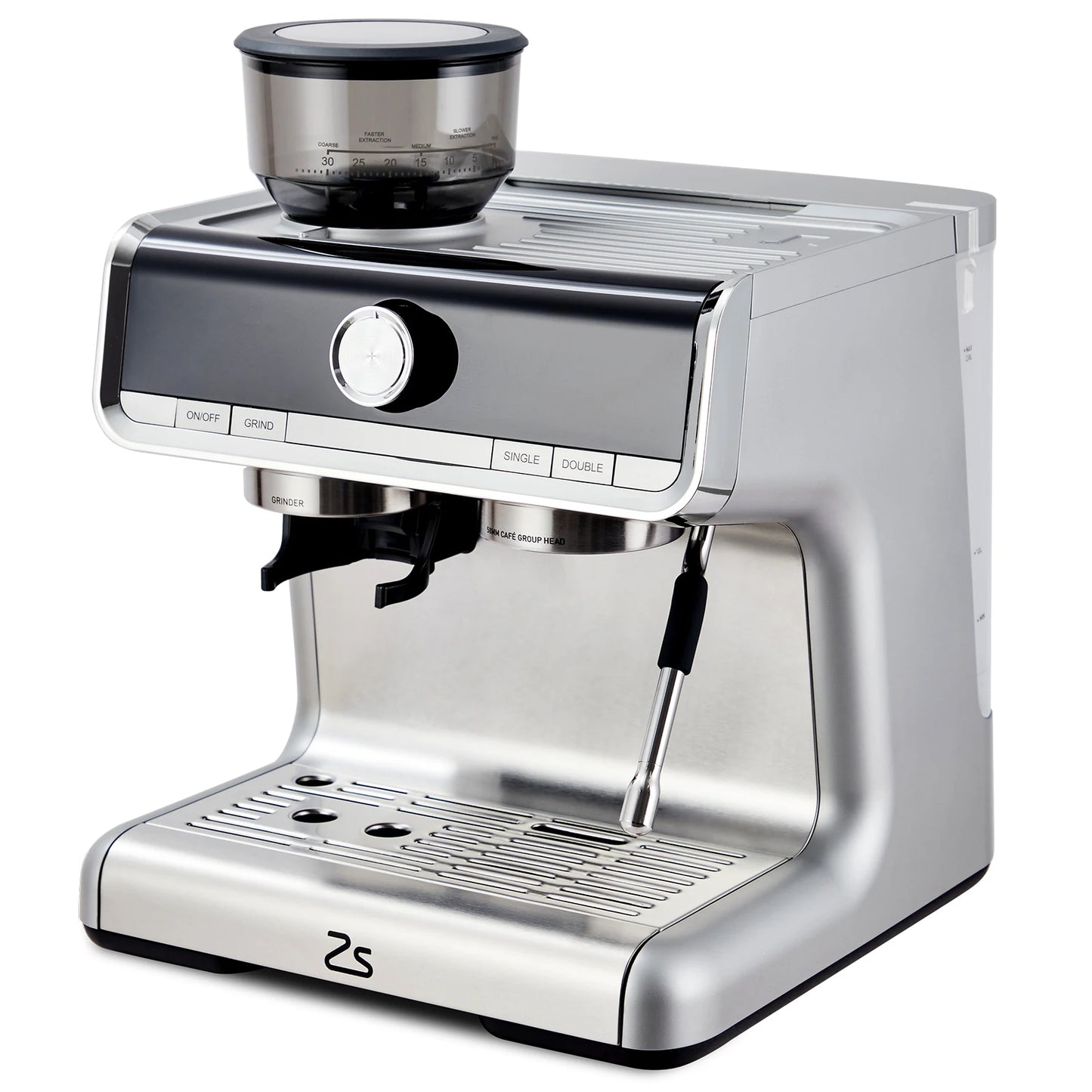 Espresso Machine with Grinder with Milk Frothier Steam Wand