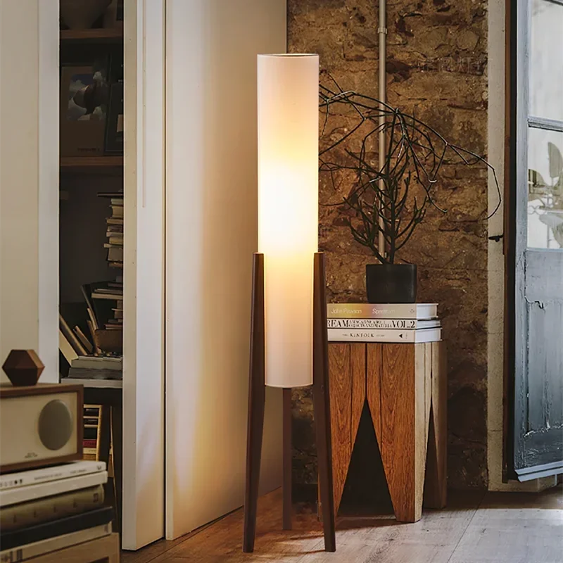 Zen Floor Lamp Japanese style light fabric shade lamp