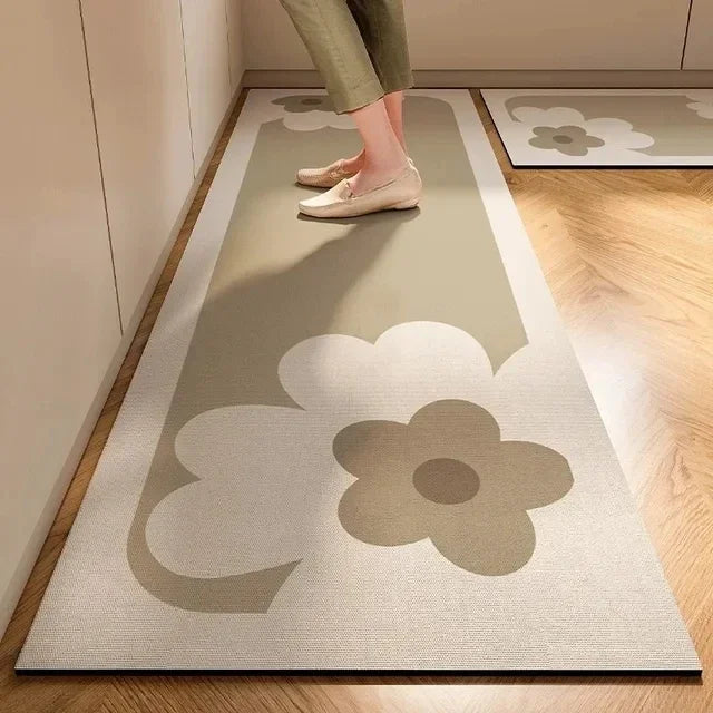 1 pc Japanese style soft kitchen diatomite mud floor mat