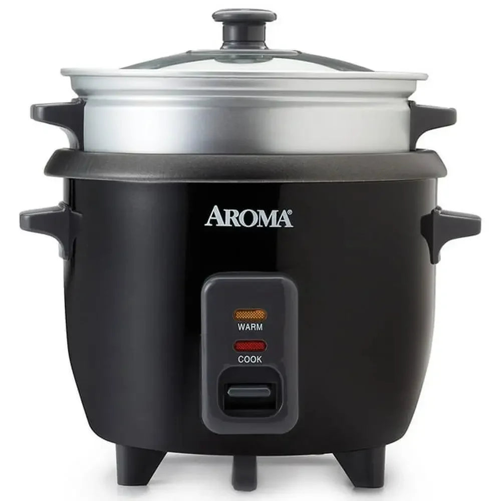 White Pot Style Rice Multi Cooker 6-Cup Capacity