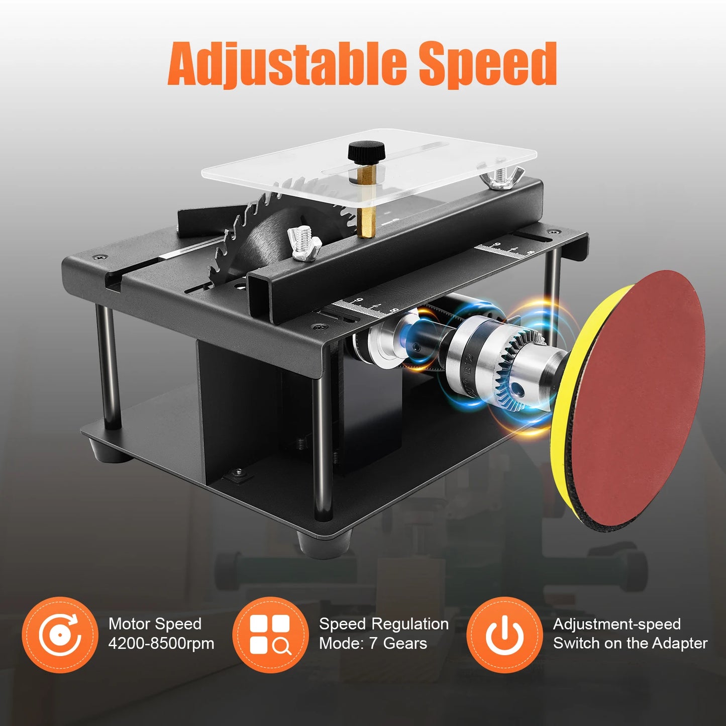 200W Cutting Tool Machine Mini Table Saw Multi-Functional Cutting Bench