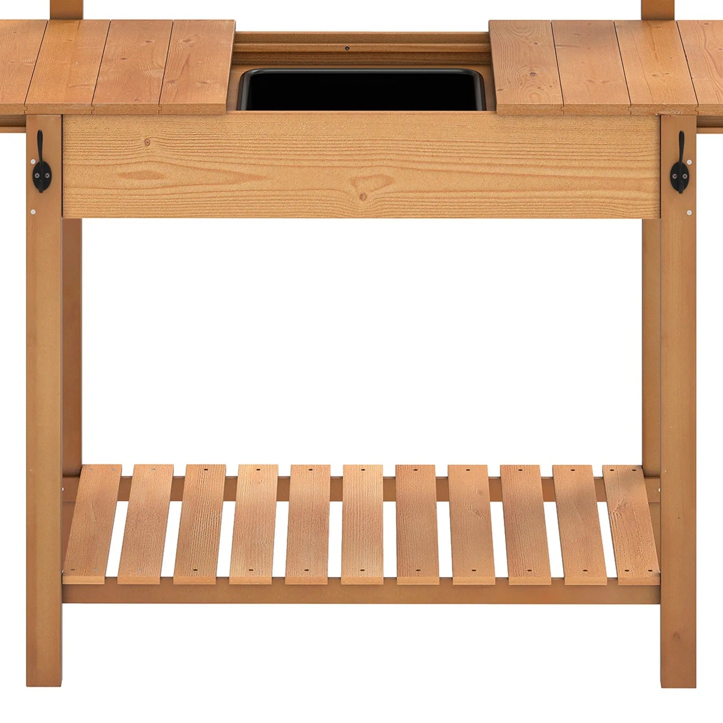 Solid Woodwork Potting Bench Outdoor Garden Workstation Table