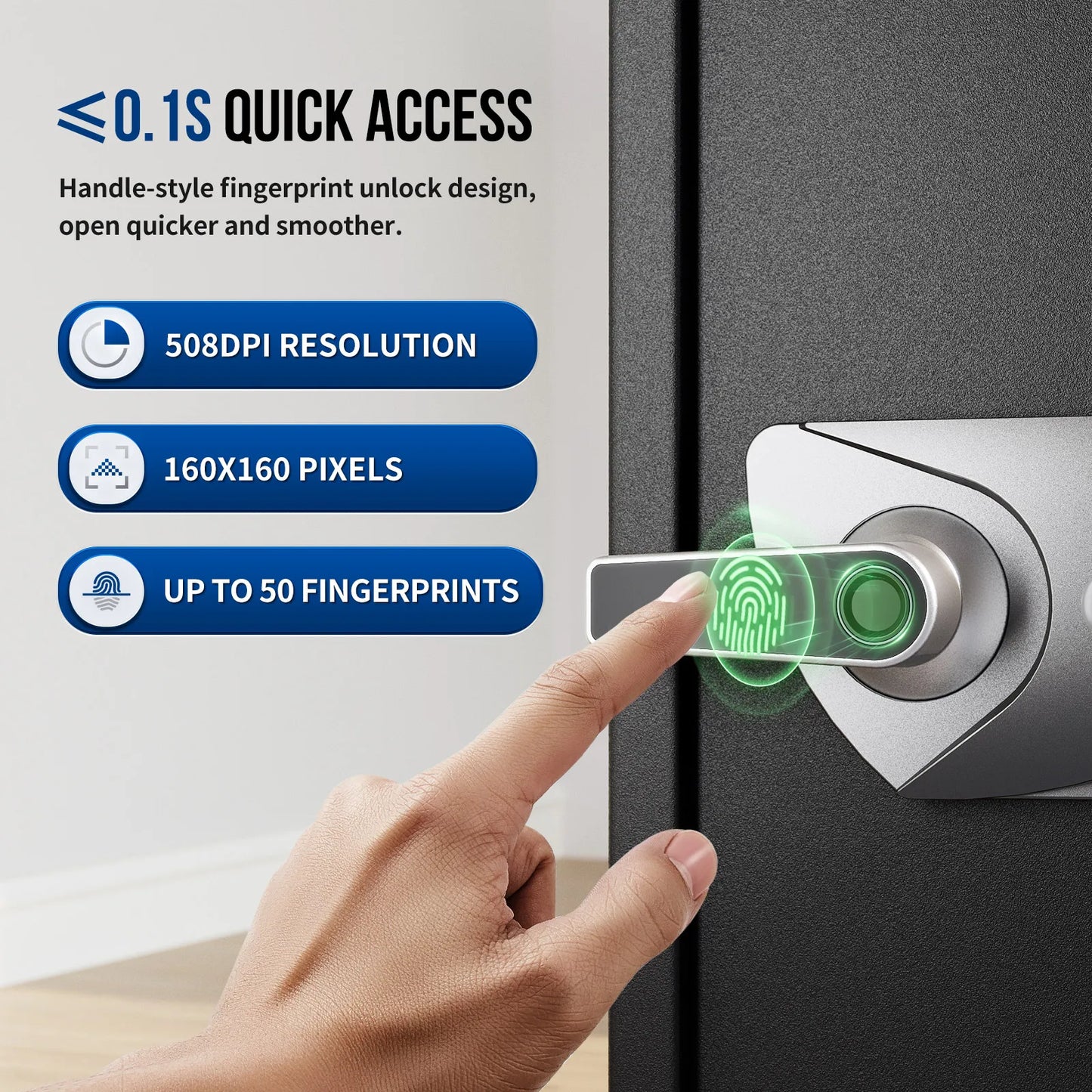 Fireproof Biometric Safe Box Hidden Design