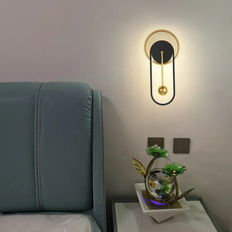 Wall Lamp with Clock Dining Room Decor