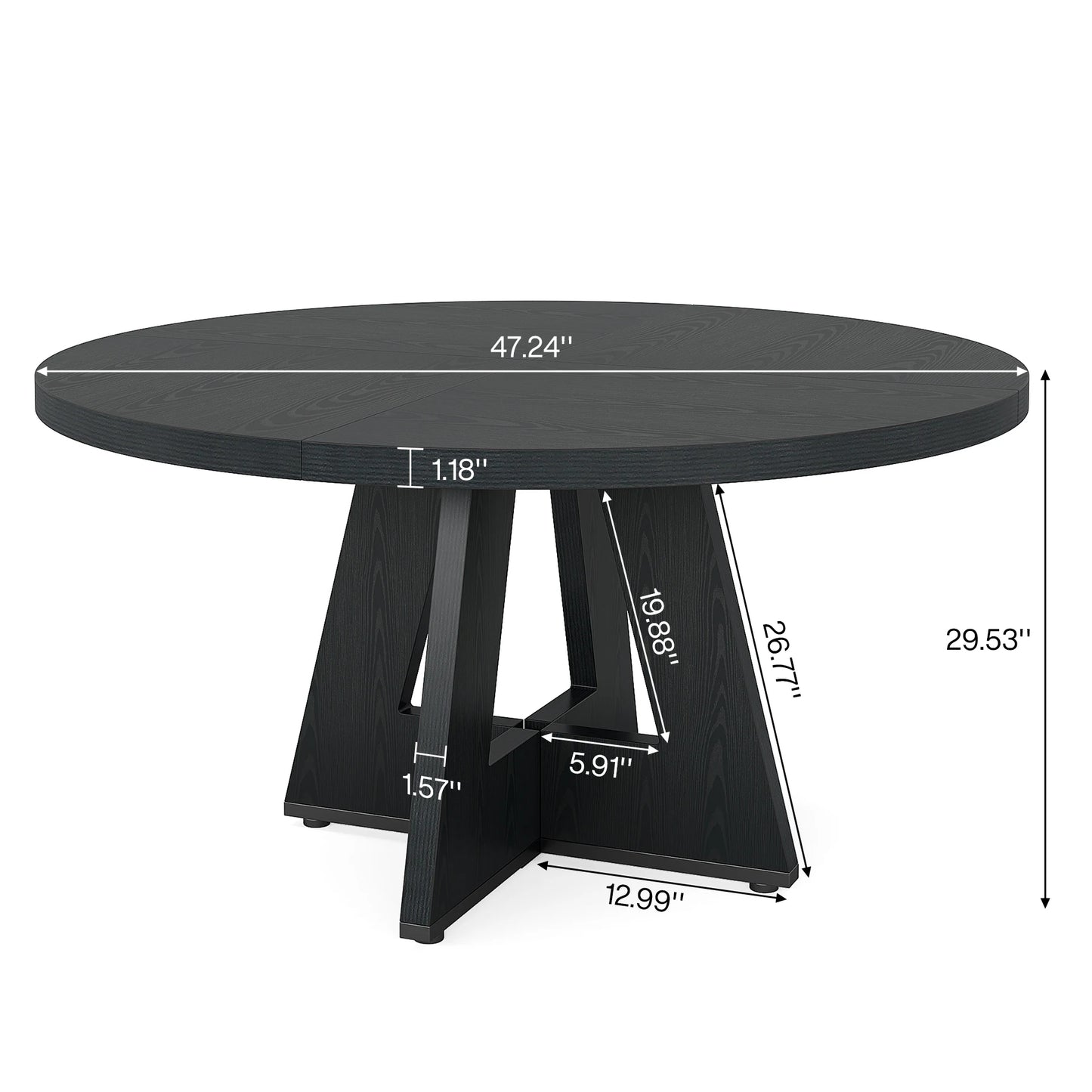 47 Inch Round Dining Table