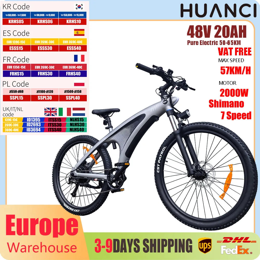 HX Q5 2000W 27.5-inch Electric Mountain Bike
