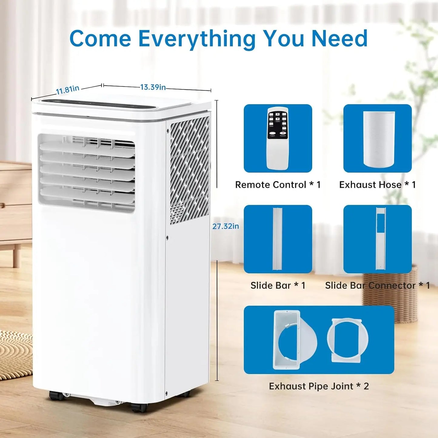 10000 BTU Portable Air Conditioners 3 in 1 Portable AC Unit