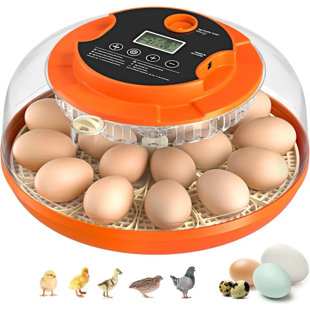 18 Egg Incubator with Automatic Egg Turning