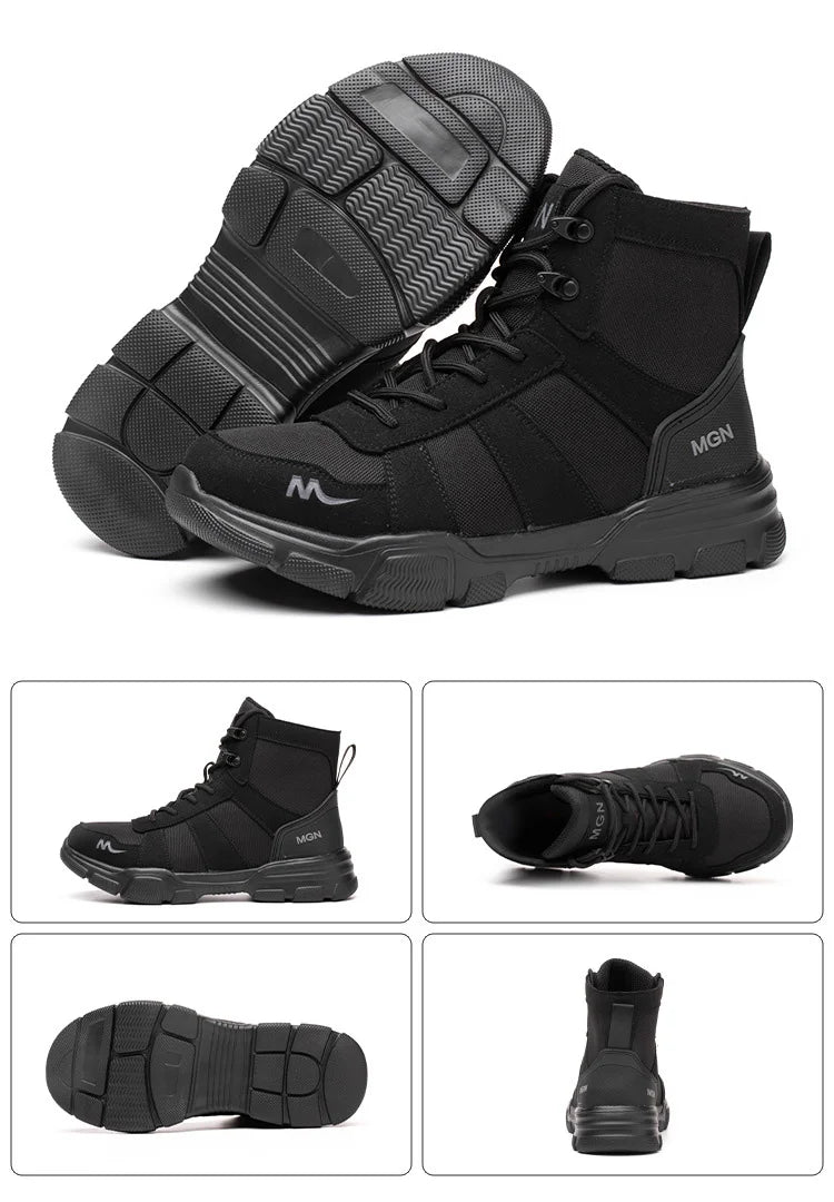 Men Steel Toe Shoes Puncture-Proof Sneakers