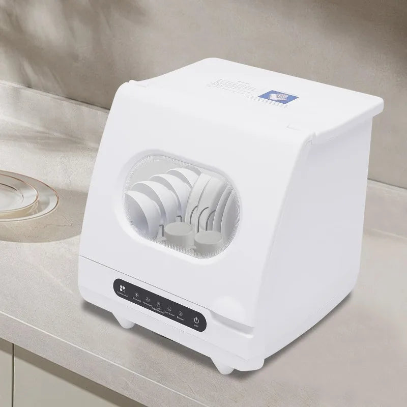 Portable 5 Wash Programs Countertop Dishwasher