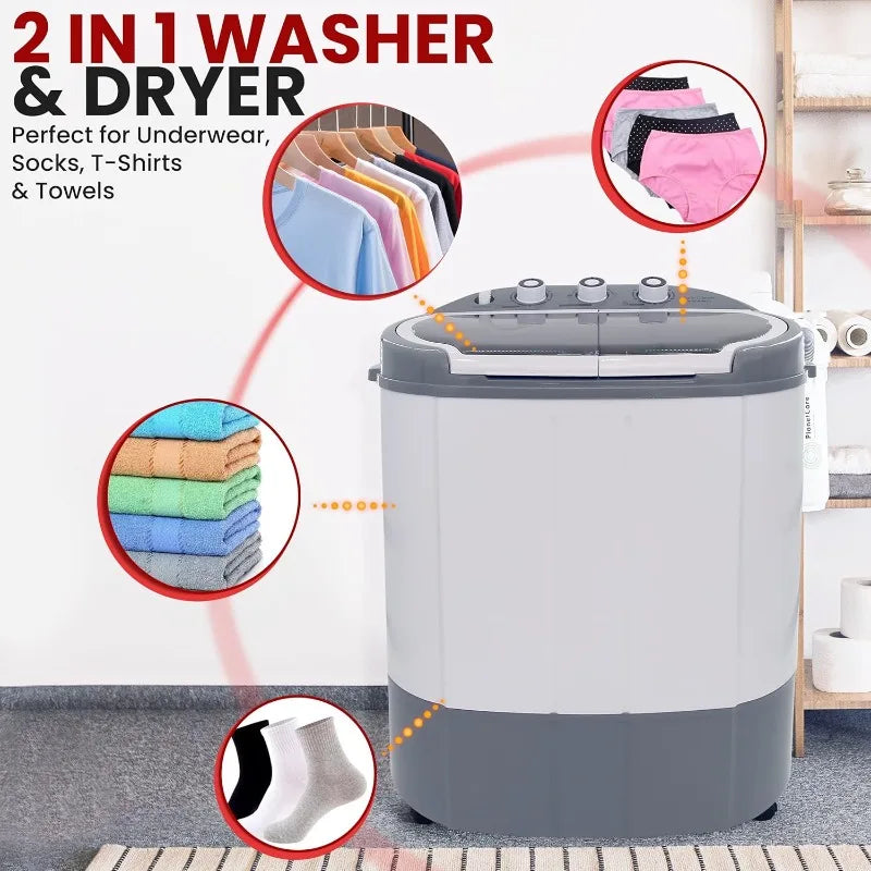 2 in 1 Portable Mini Washing Machine