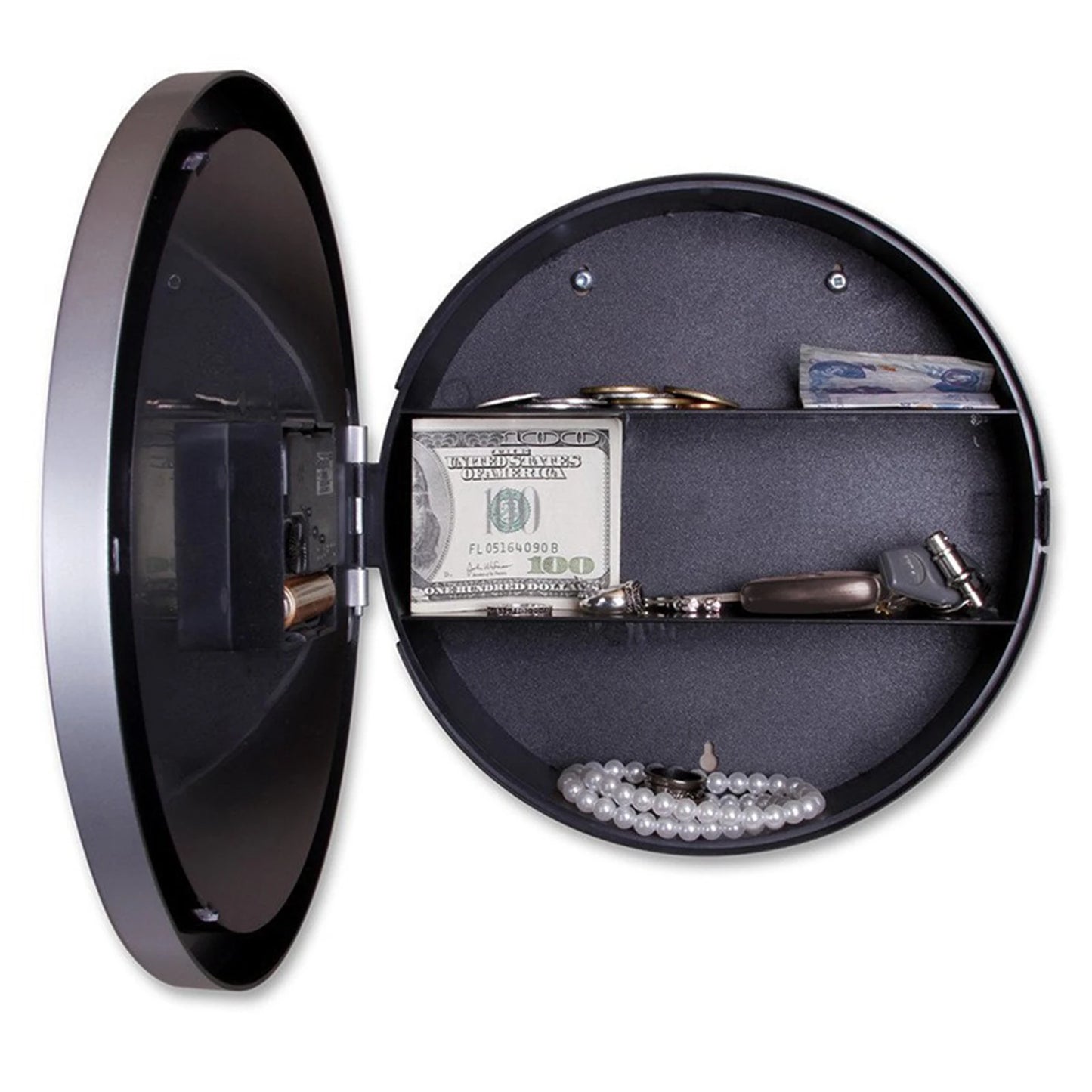 Hidden Safes Wall Clock with Secret Compartment Simple