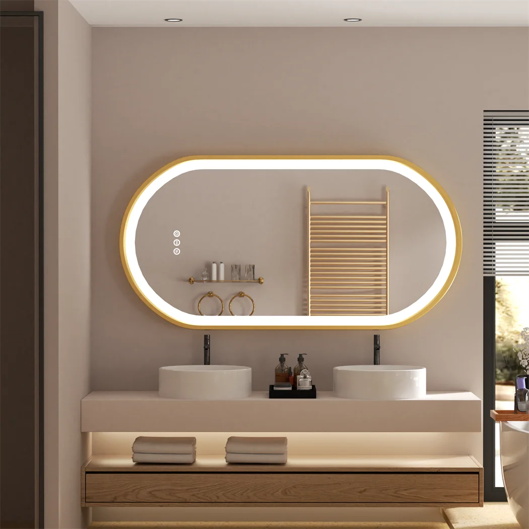 Luxury Oval Led Illuminated Bathroom Mirror